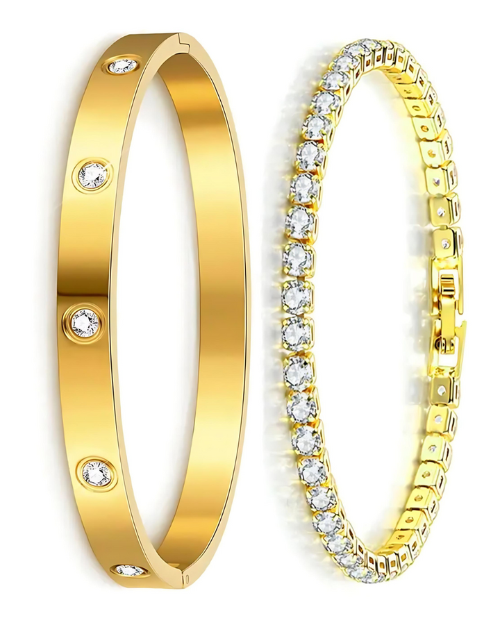 LAYA Armband-Set 14 Karat – in Gold und Silber