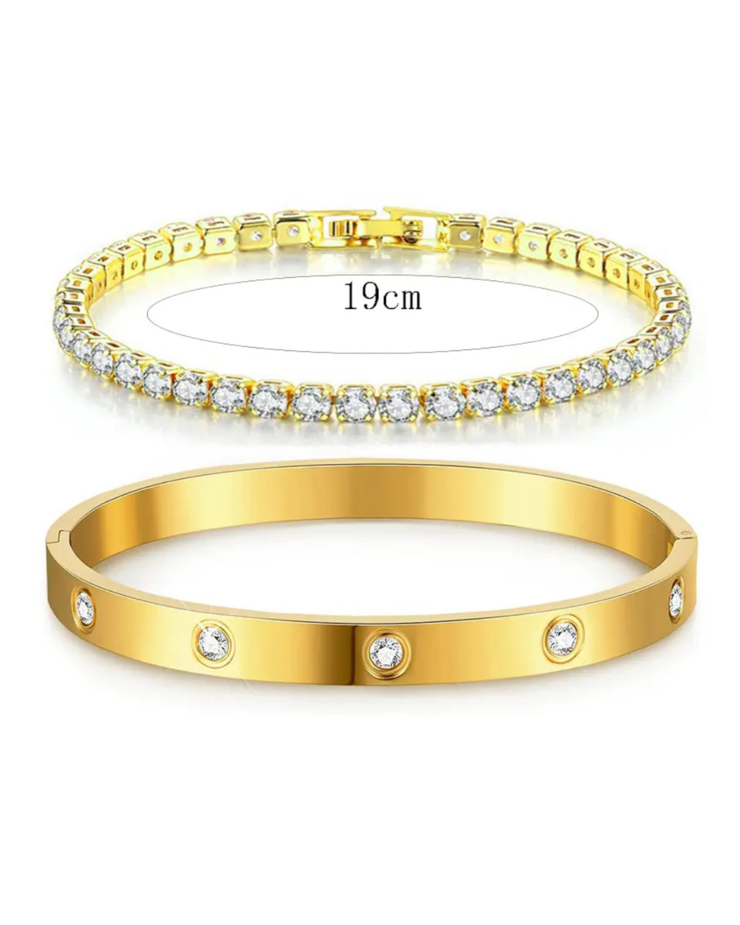 LAYA Armband-Set 14 Karat – in Gold und Silber