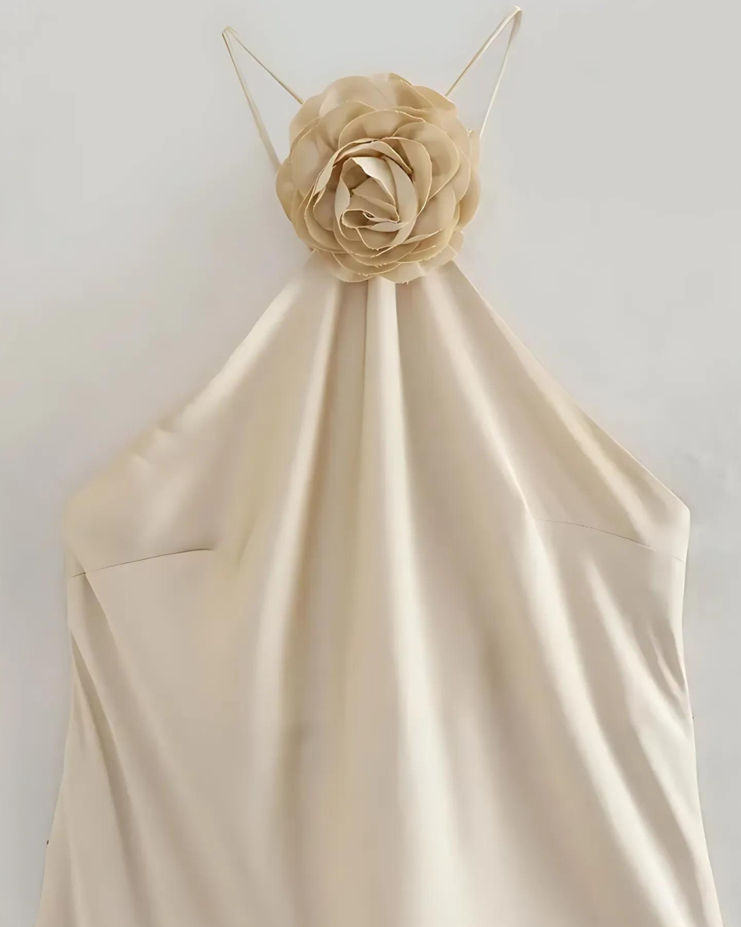 MONA Satin Midikleid