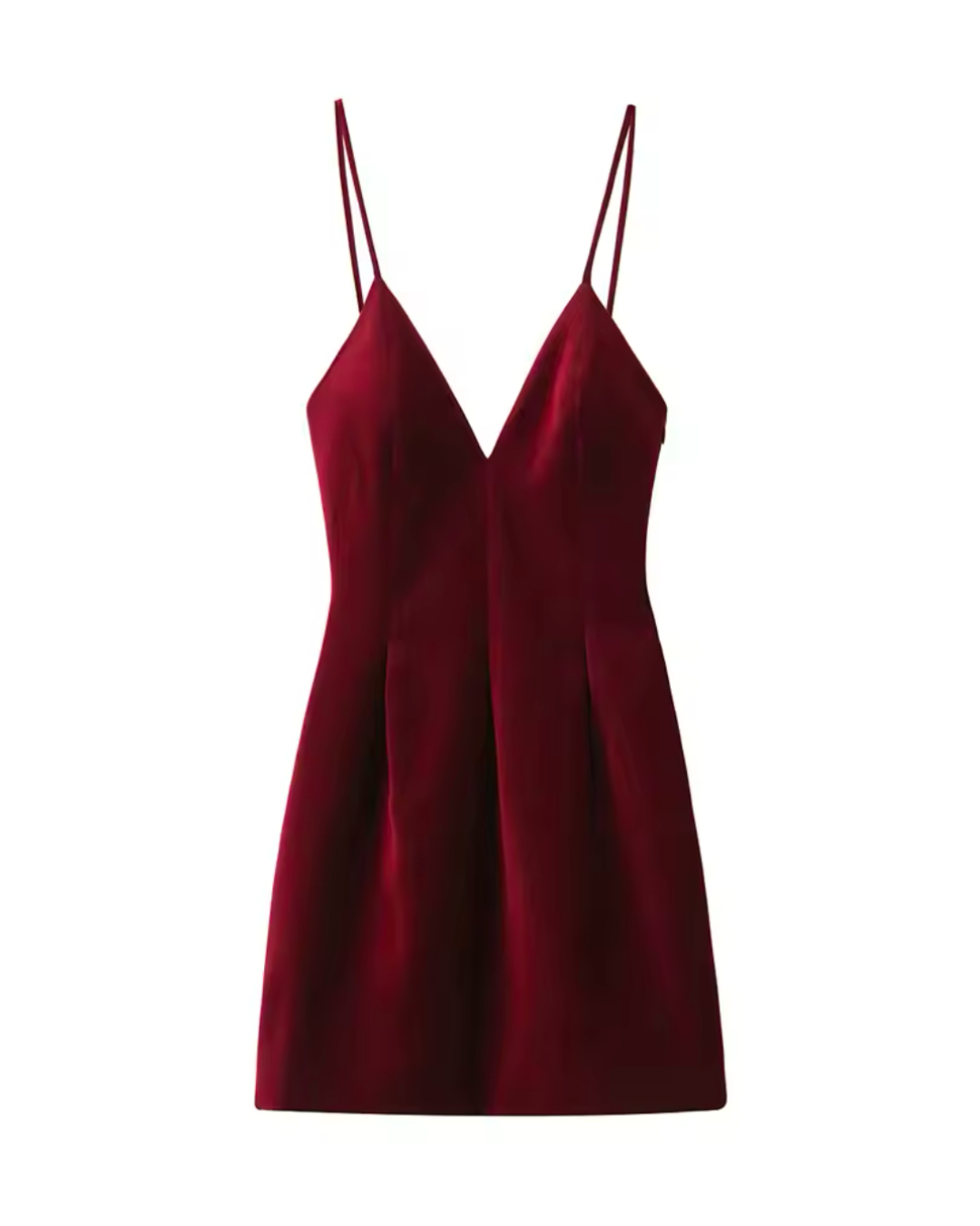 Scarlet Allure – Mini-Samtkleid