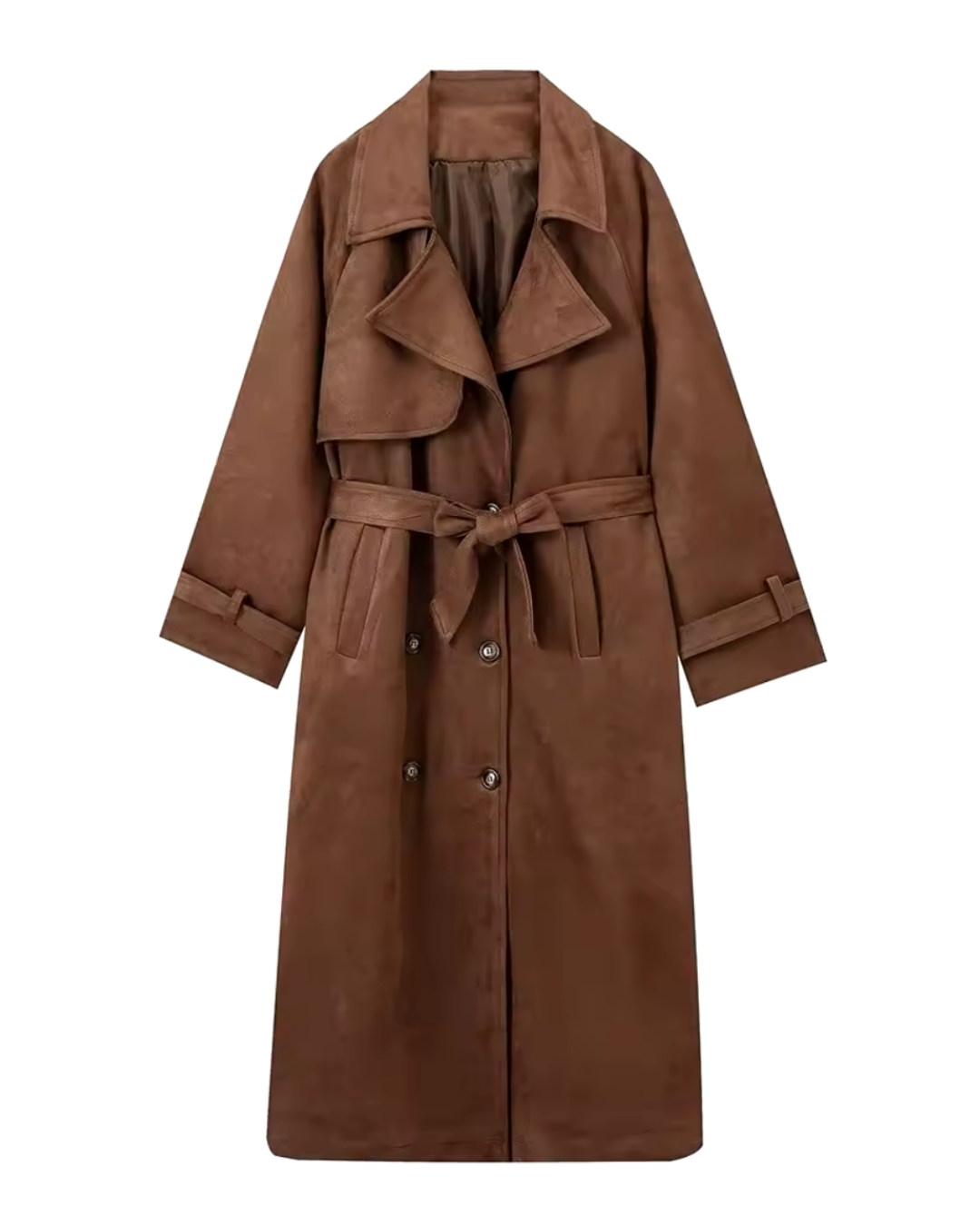 Lanbur Suede Trenchcoat