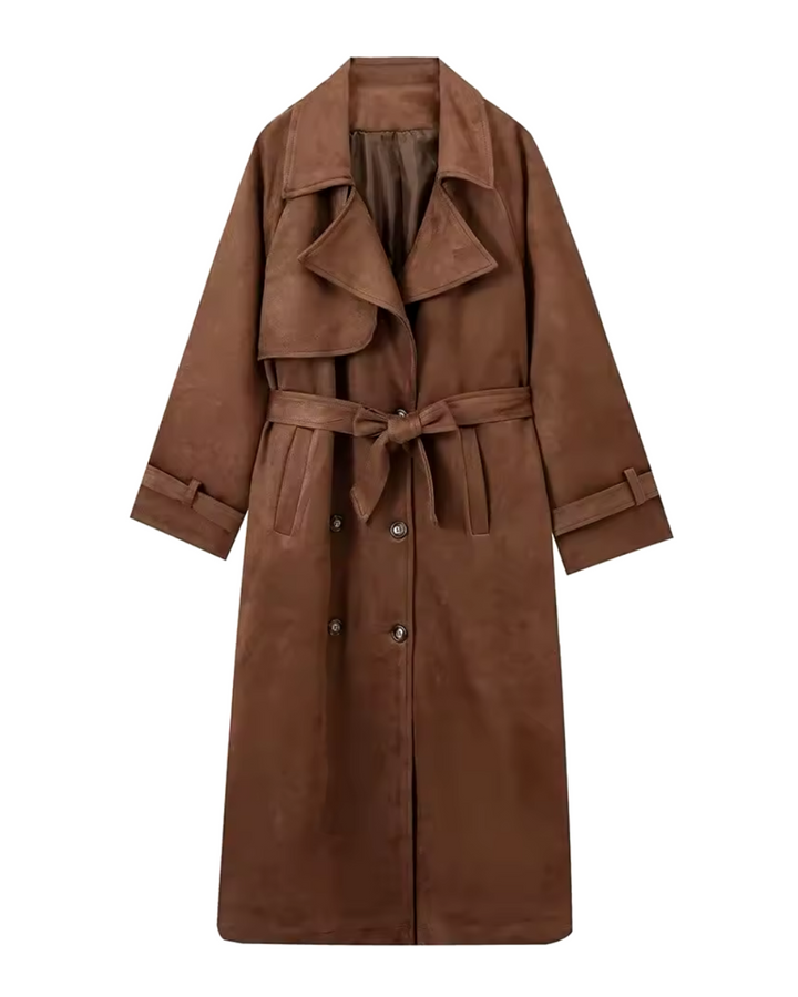 Lanbur Suede Trenchcoat