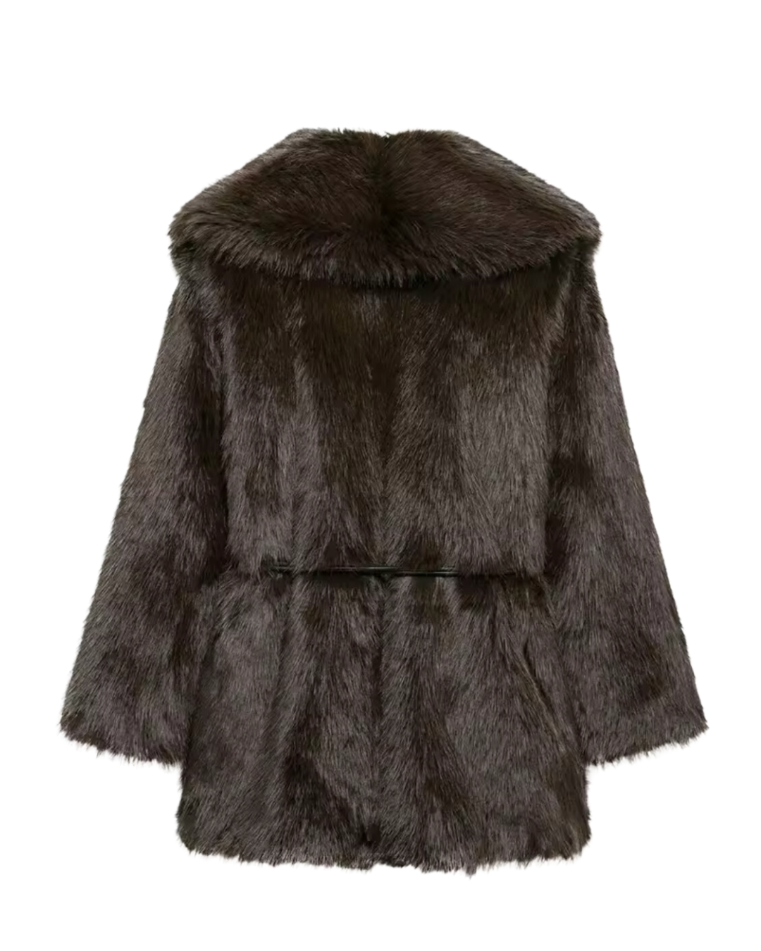 MARAL Luxe – Faux Fur Mantel mit Gürtel