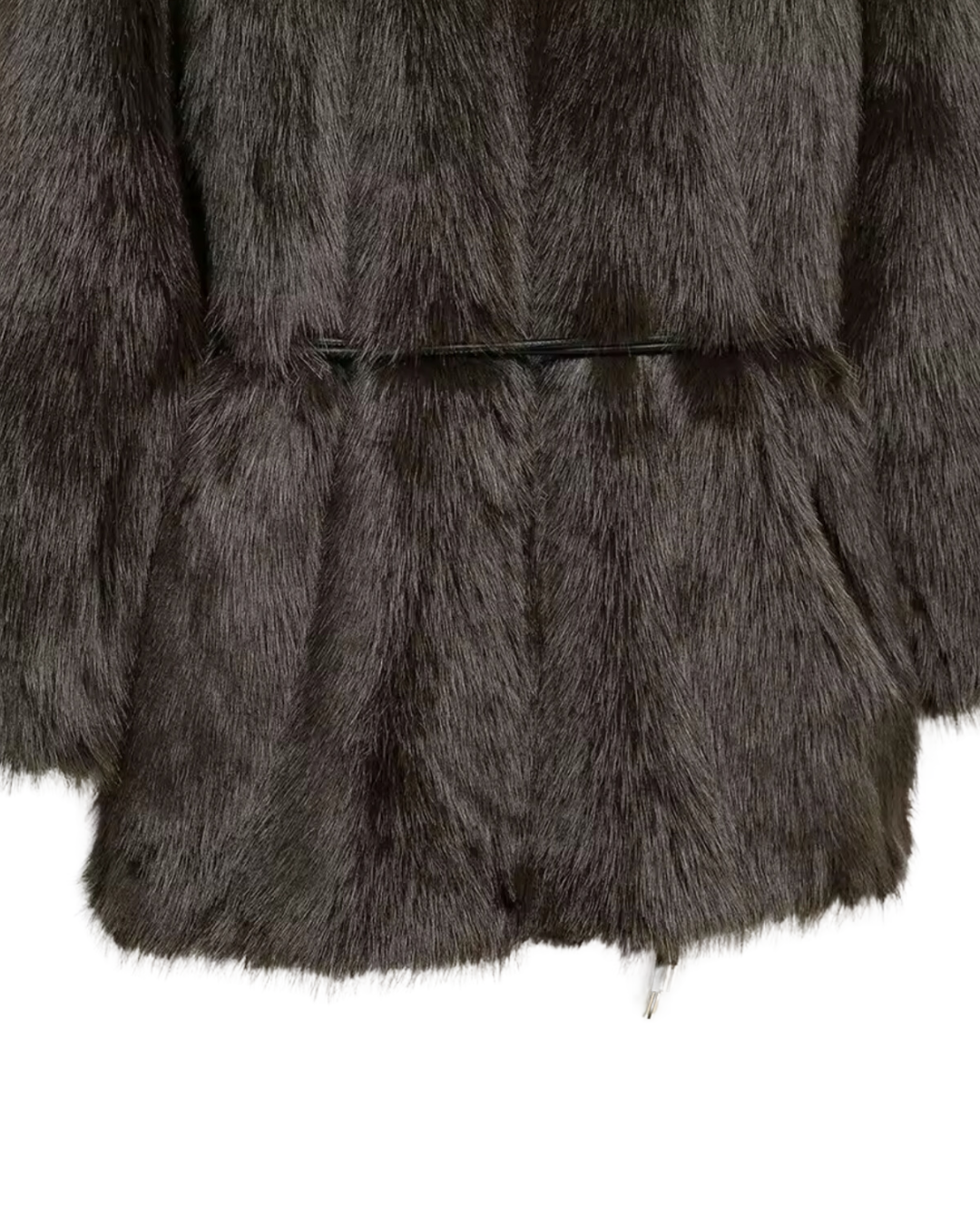 MARAL Luxe – Faux Fur Mantel mit Gürtel