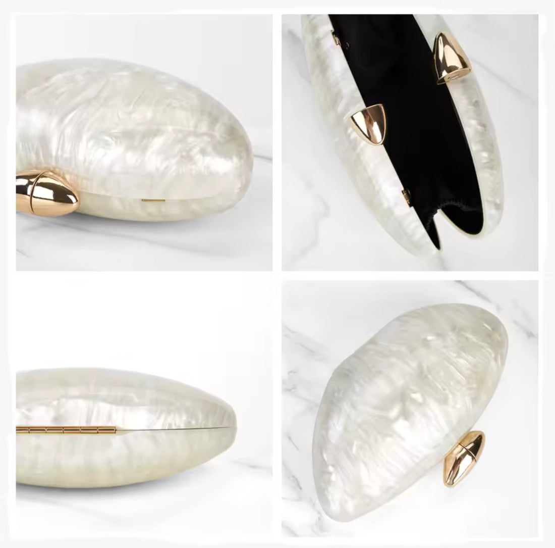 ALYA Perlen Clutch