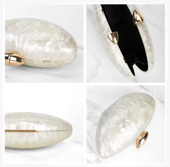 ALYA Perlen Clutch